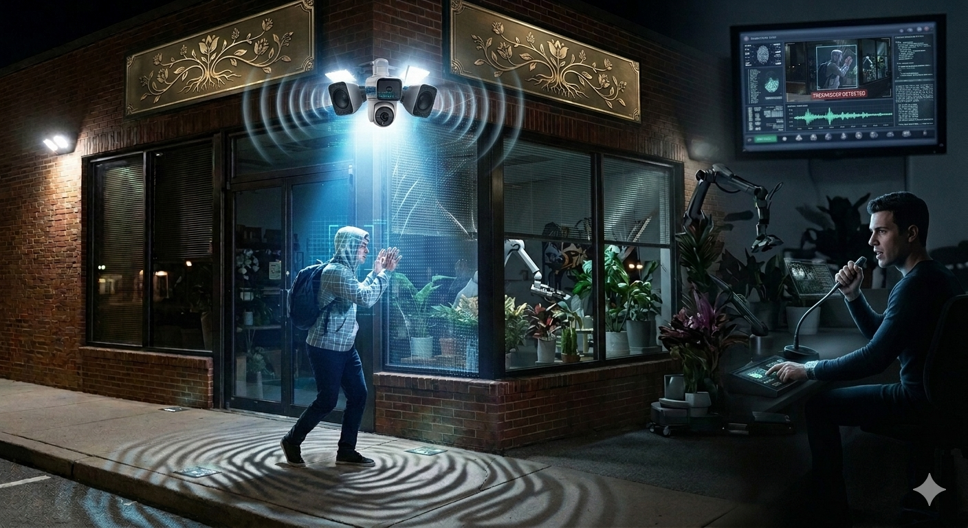 Small business owners work incredibly hard to build their companies, but keeping a storefront safe after hours can be a major challenge. When you lock up the shop for the night or pack your bags for a well-deserved vacation, you should feel at ease. Traditional alarms only sound off after a break-in has already happened, which often leads to expensive property damage and stolen inventory before the police arrive. This is why more owners are switching to a proactive solution called talk down security technology. This modern system helps prevent crime before it even starts, ensuring your business stays safe while you are away. How Talk Down Security Technology Prevents Nighttime Break-ins Understanding how this modern system functions can completely change the way you view commercial security. The system uses intelligent cameras that keep a watchful eye on your property around the clock. When these cameras spot unusual movement during off-hours, they instantly send a live video feed to a team of professional monitoring agents. Instead of waiting for a crime to occur, an agent can look through the camera and speak directly to the person on your property through loud, outdoor-rated speakers. A real person calling out a specific description, like warning a trespasser in a green sweatshirt to leave the area immediately, creates an instant psychological barrier that sends criminals running. Protecting Your Business on Vacation with Talk Down Security Technology Leaving your shop for an extended vacation can feel stressful, but talk down security technology acts as a virtual security guard that never sleeps. Criminals look for easy targets, and a silent, dark building is exactly what they want. When a system actively confronts a trespasser with a booming voice warning, it removes the element of surprise. Most intruders will quickly flee the scene when they realize they are being filmed and evaluated by a live human operator. This saves your business from the costly broken windows, ruined doors, and stolen goods that happen during traditional burglaries. The Financial Benefits of Talk Down Security Technology for Small Stores Another great benefit of using talk down security technology is the drastic reduction in false alarms. Traditional motion sensors can easily get triggered by a passing animal, a stray plastic bag, or a strong gust of wind. When local police departments receive too many false alarms from a business, they may lower the priority of those calls or issue expensive fines to the owner. Because remote security agents review the live video footage in real time, they can easily verify if a threat is genuine. If an intruder ignores the voice warning, the agent can instantly contact emergency services and confirm that a real burglary is in progress, which