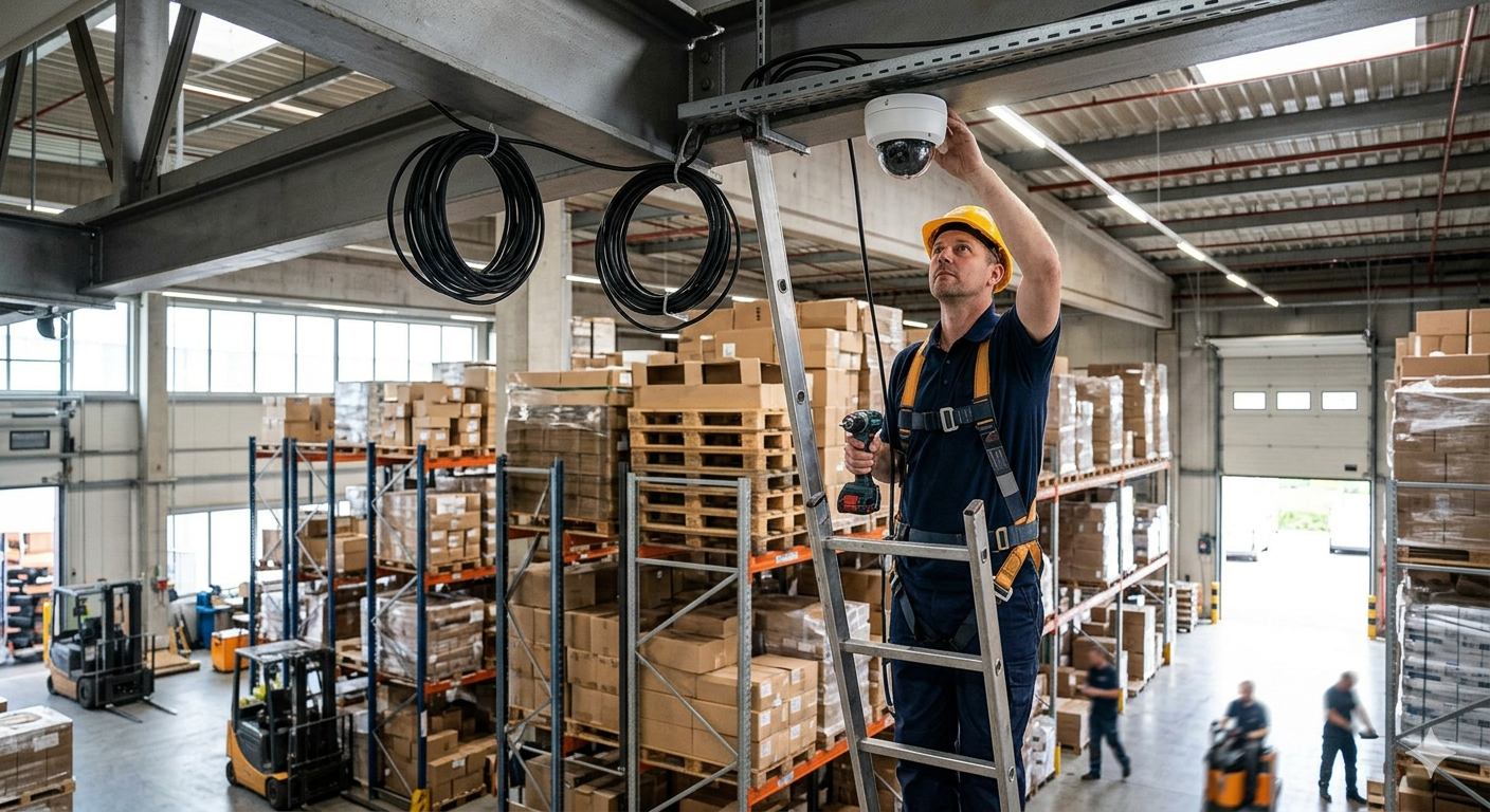 How Commercial CCTV Installation Protects Warehouse Security Blind Spots