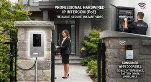 hardwired IP intercom system